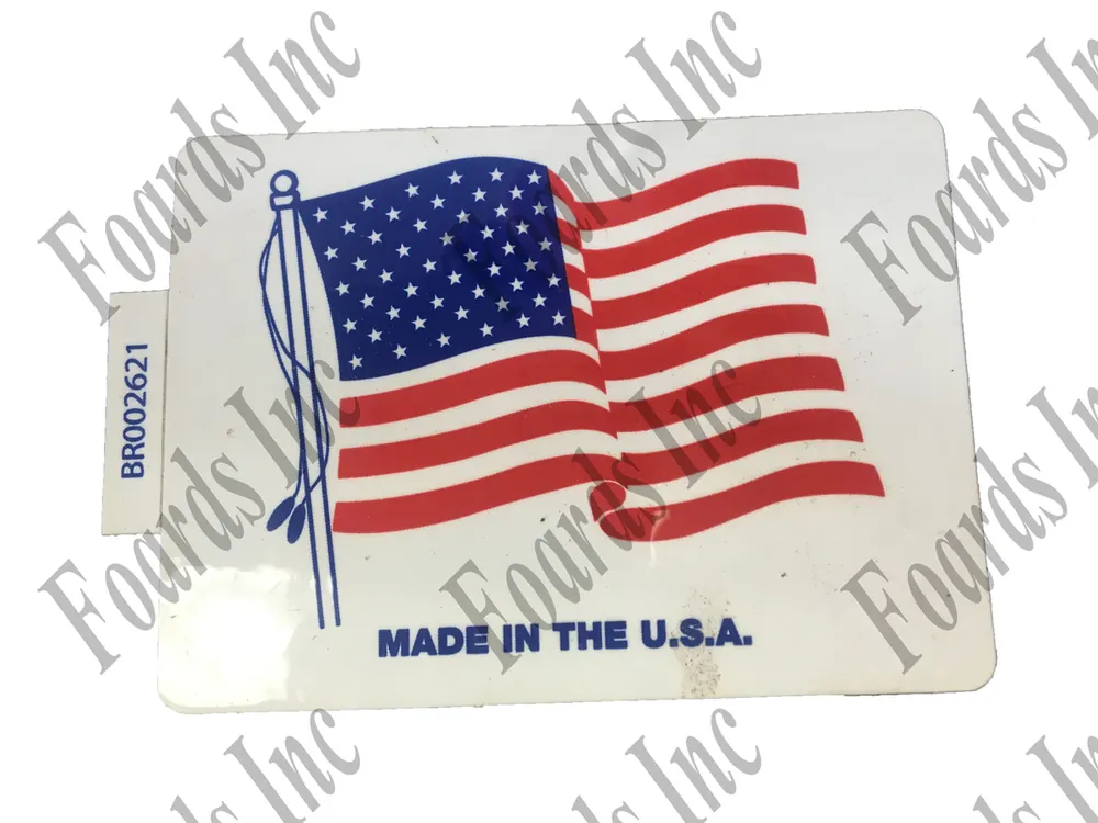 (BR002621) DECAL - MADE IN THE USA (797158) Certified