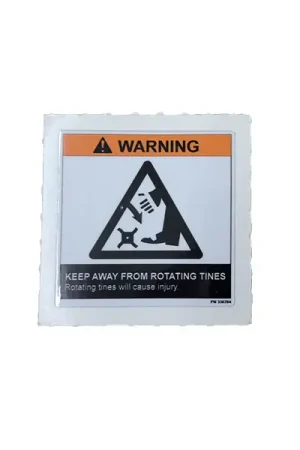(336784) DECAL - TINE WARNING Special Discount