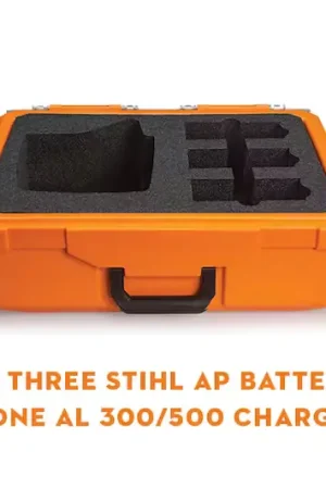Stihl | Battery Case Inserts | Case with insert holds (1) AL 300 or AL 500 charger & (3) AP batteries (7010 871 0028) Popular